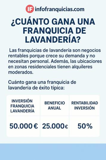 Cuánto gana una franquicia lavandería es rentable