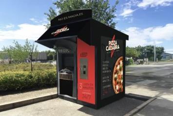franquicia Pizzacadbra quiosco outdoor